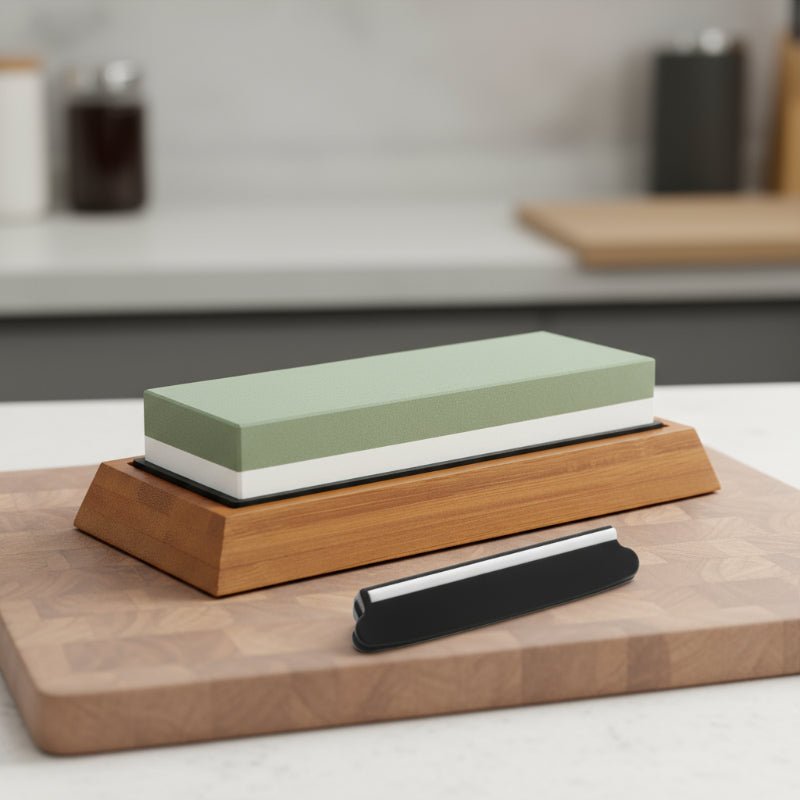 EDGEPERFECT – Diamant-Messerschärfer mit festem Winkel und Winkelführung 0