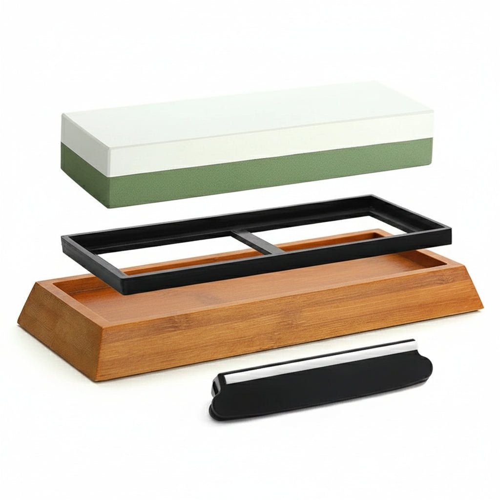 EDGEPERFECT – Diamant-Messerschärfer mit festem Winkel und Winkelführung 2