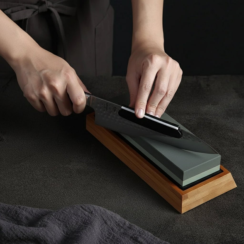 EDGEPERFECT – Diamant-Messerschärfer mit festem Winkel und Winkelführung 4