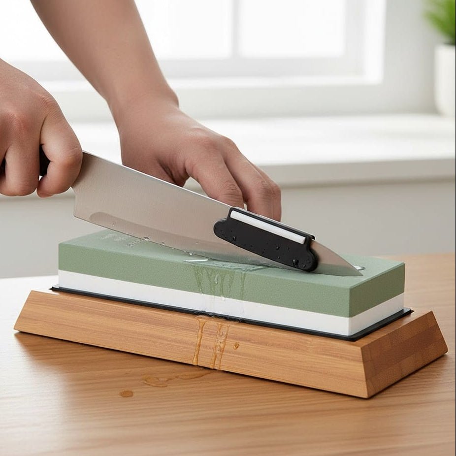 EDGEPERFECT – Diamant-Messerschärfer mit festem Winkel und Winkelführung 6