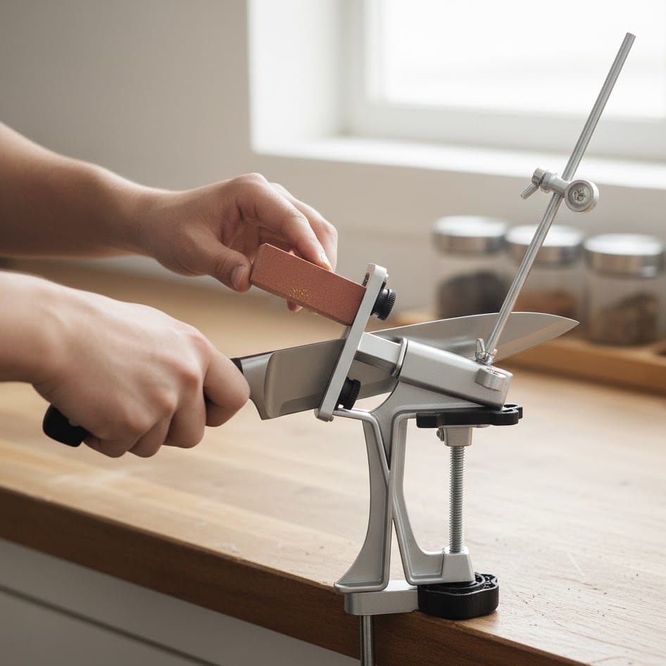 EDGEPRO – 2025 Verbesserter Messerschärfer mit festem Winkel und 360°-Drehbasis 1