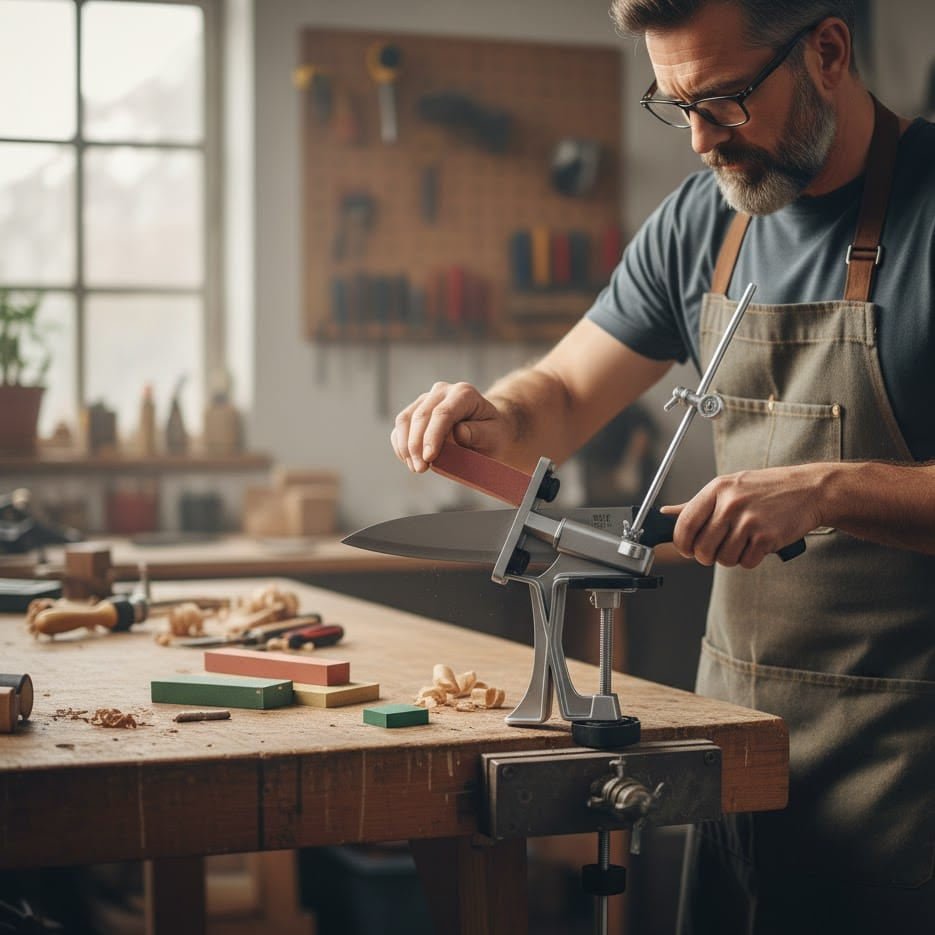 EDGEPRO – 2025 Verbesserter Messerschärfer mit festem Winkel und 360°-Drehbasis 2