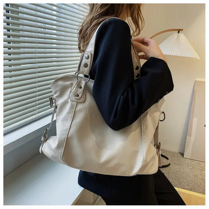 ELEGORA – Modische Tragetasche mit Metallbeschlägen und Kunstleder-Finish 2