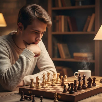 ELITEWOOD SCHACH – Hochwertiges Schachset aus Massivholz mit klappbarem Brett 2