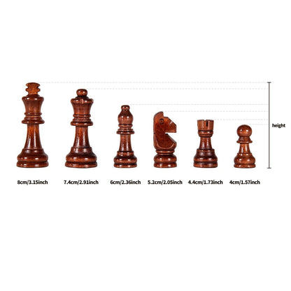 ELITEWOOD SCHACH – Hochwertiges Schachset aus Massivholz mit klappbarem Brett 4