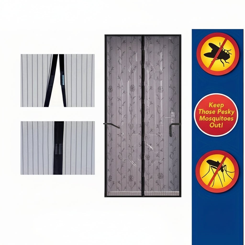 EMBRIZA – Magnetischer Türvorhang aus weichem Gaze mit eleganter Stickerei 5