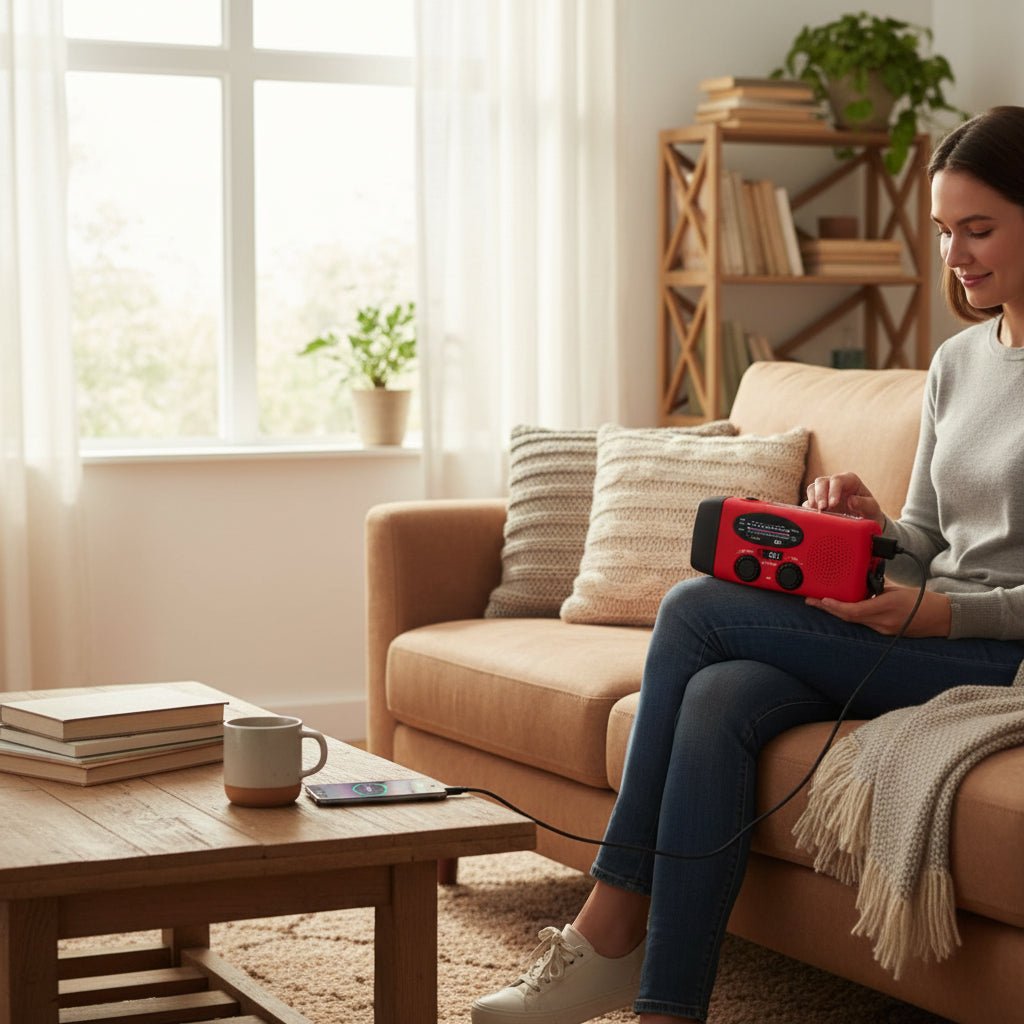 EMERGRADIO – Multifunktionales Notfallradio mit Powerbank, Taschenlampe und Wetterwarnungen 2