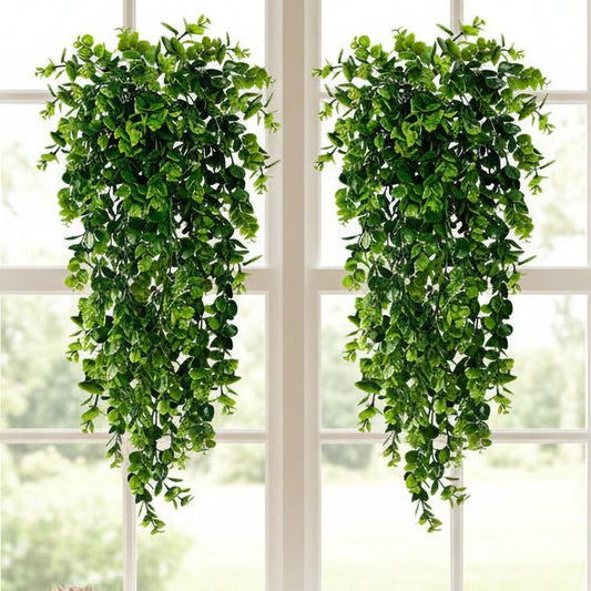 EVERLEAF – UV-beständige künstliche Eukalyptus-Hängepflanze für die Heimdekoration 0