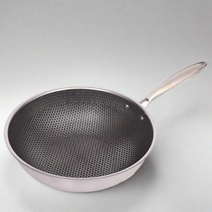 SARTÉN CHEFCRAFT – Sartén antiadherente de acero inoxidable para cocinar sin esfuerzo
