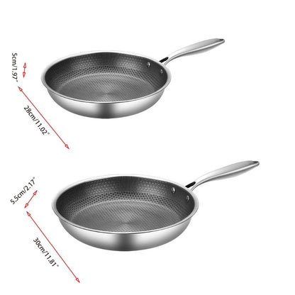 SARTÉN CHEFCRAFT – Sartén antiadherente de acero inoxidable para cocinar sin esfuerzo