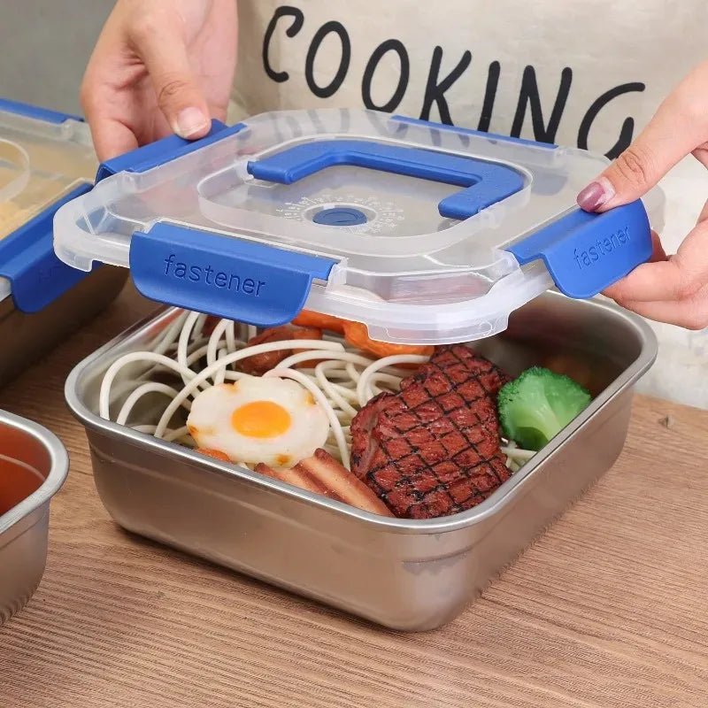Edelstahl Brotdose - Versiegelte Lunchbox für Frische, 1800ml/2500ml 2