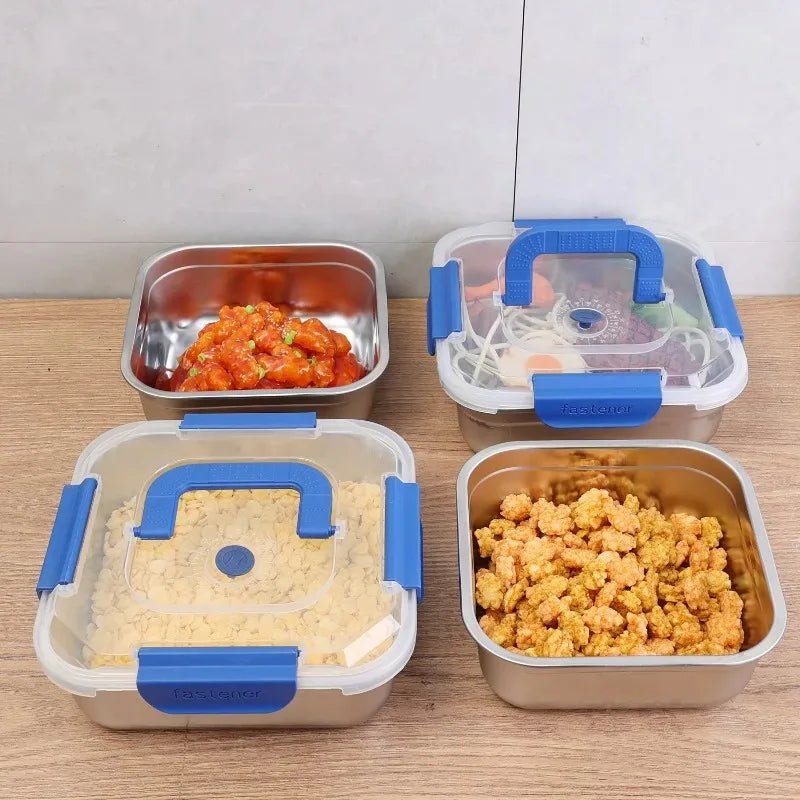 Edelstahl Brotdose - Versiegelte Lunchbox für Frische, 1800ml/2500ml 4