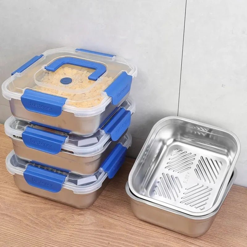 Edelstahl Brotdose - Versiegelte Lunchbox für Frische, 1800ml/2500ml 5