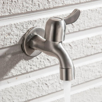 Edelstahl Garten Wasserhahn - Robuster Wandhahn für Vielseitige Anwendungen 8