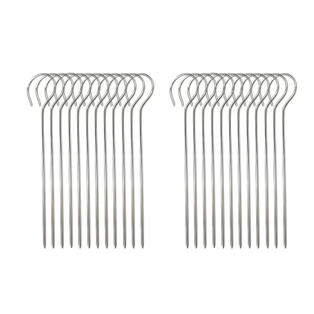 Edelstahl Grill für Luftfritteuse - Runder Grill für Spieße, 16 x 10 cm 10