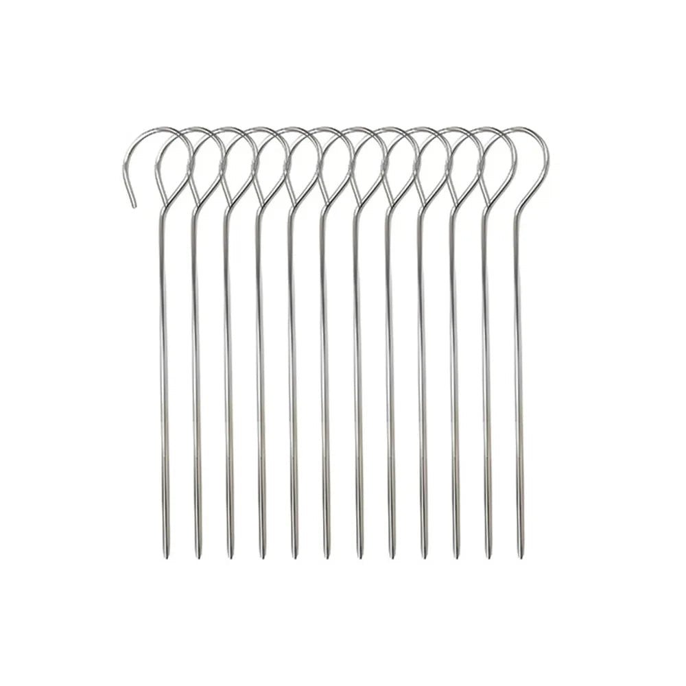 Edelstahl Grill für Luftfritteuse - Runder Grill für Spieße, 16 x 10 cm 6