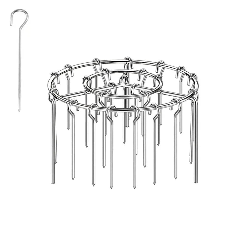 Edelstahl Grill für Luftfritteuse - Runder Grill für Spieße, 16 x 10 cm 7