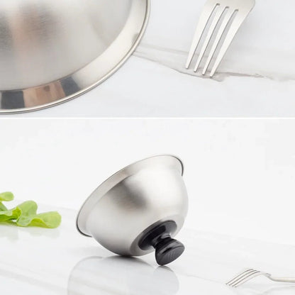 PanShield – stainless steel lid for even cooking & melting