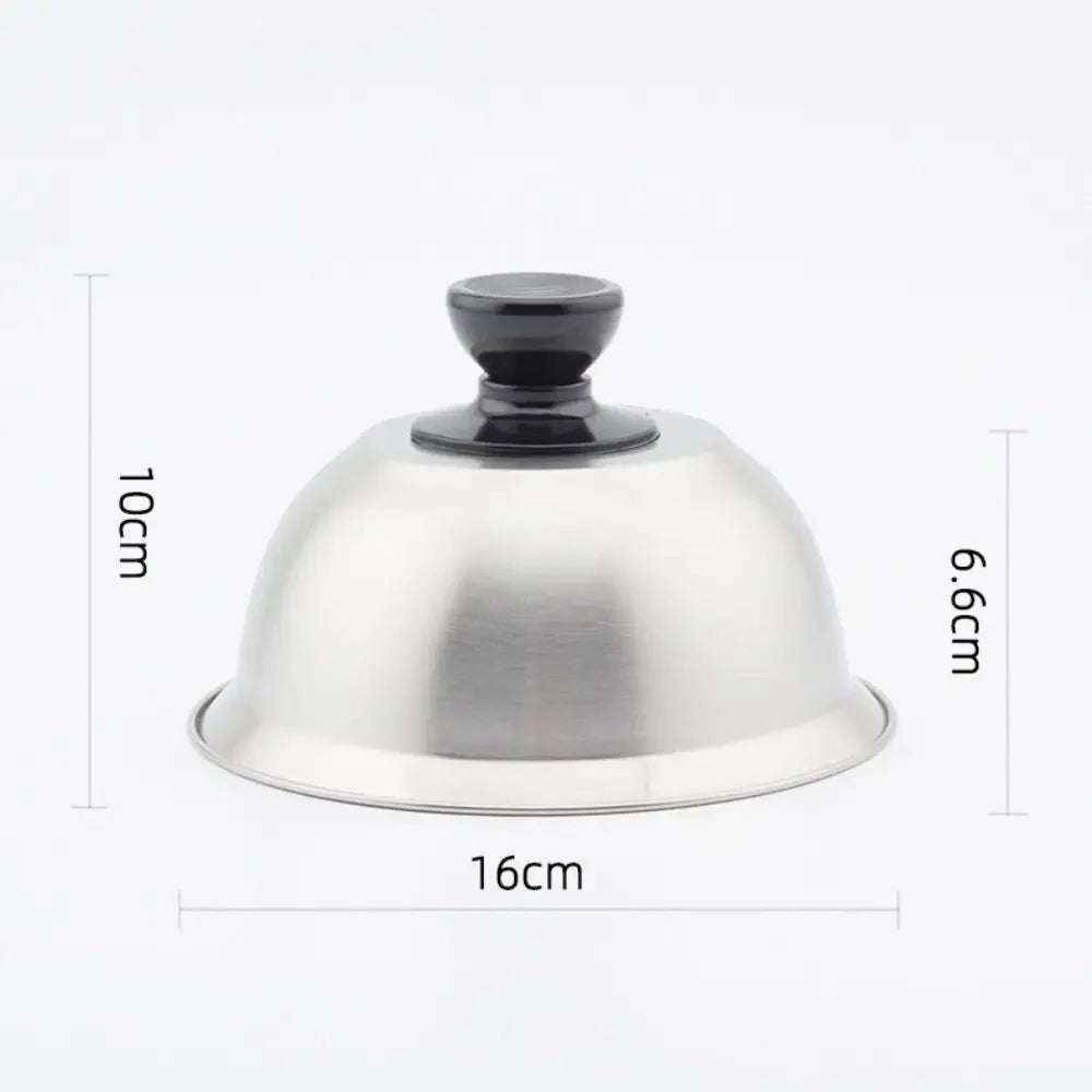 PanShield – stainless steel lid for even cooking & melting