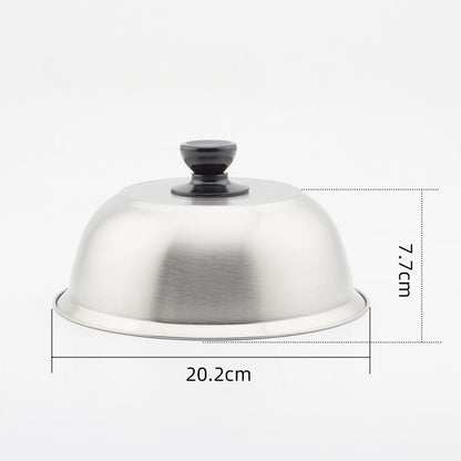 PanShield – stainless steel lid for even cooking & melting