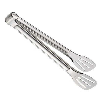 Edelstahl Grillzange - Hochwertige Grillzange mit Ergonomischem Design für Fleisch und Salat 7