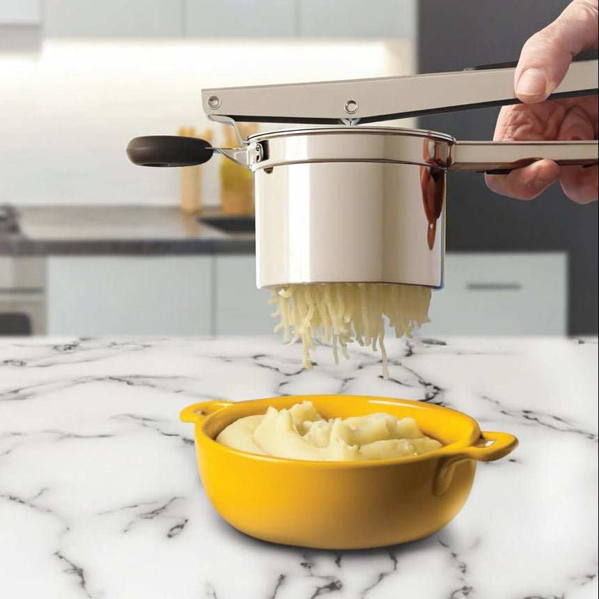 Edelstahl Kartoffelstampfer - Hochwertiger Kartoffelstampfer für cremiges Püree, 15 Unzen, Spülmaschinenfest, Ergonomisches Design 7
