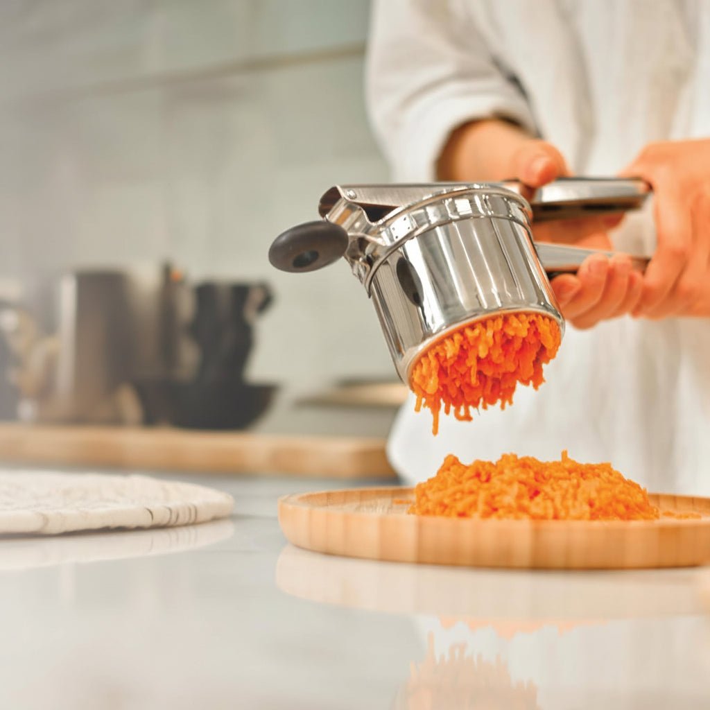Edelstahl Kartoffelstampfer - Hochwertiger Kartoffelstampfer für cremiges Püree, 15 Unzen, Spülmaschinenfest, Ergonomisches Design 8