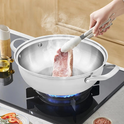 SmartBoil – Casserole universelle en acier inoxydable avec couvercle pour tous types de cuisinières