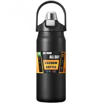 Edelstahl Thermoskanne 800/1000/1200/1500 ml mit Strohhalm - Doppelwandige Vakuumisolierung 6