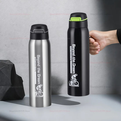 SteelMate – Botella de agua de acero inoxidable al vacío 500ml, de doble pared y a prueba de fugas
