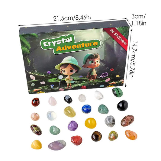 GemQuest Adventskalender 2025 – 24 natürliche Kristalle für Entdeckung & Freude