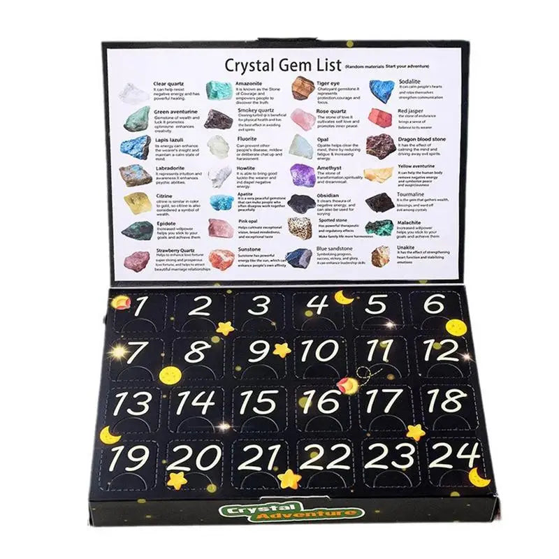 GemQuest Adventskalender 2025 – 24 natürliche Kristalle für Entdeckung & Freude