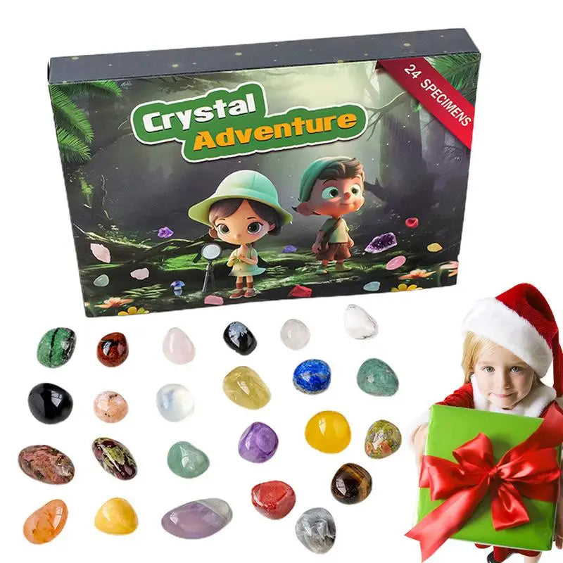 GemQuest Adventskalender 2025 – 24 natürliche Kristalle für Entdeckung & Freude