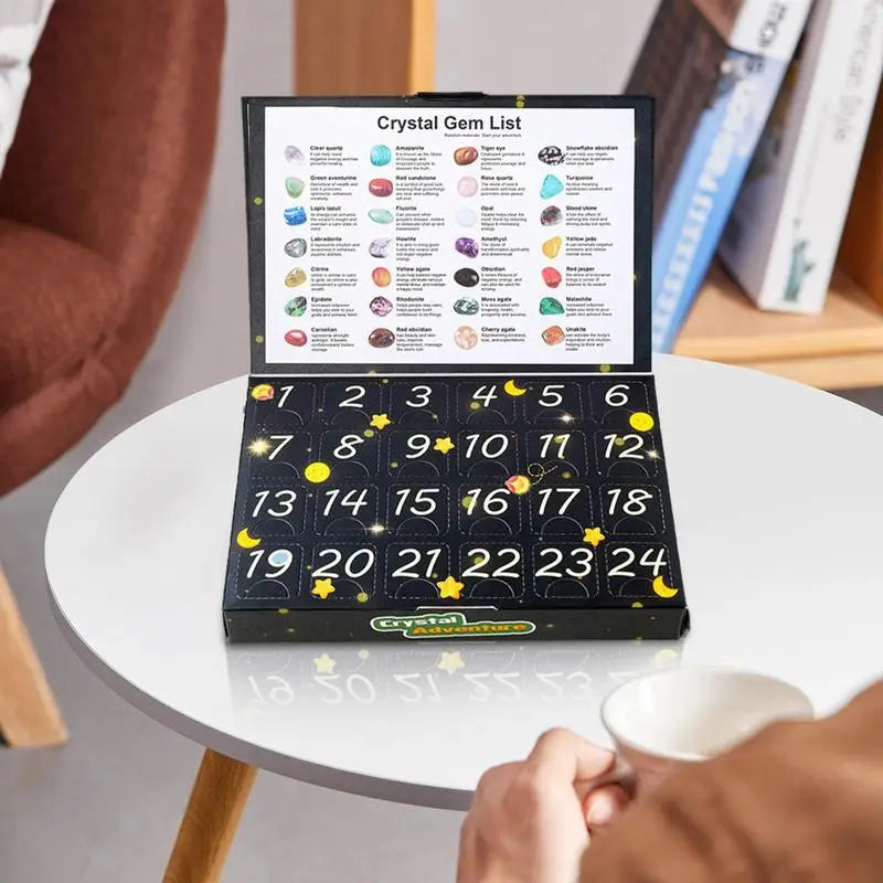 GemQuest Adventskalender 2025 – 24 natürliche Kristalle für Entdeckung & Freude