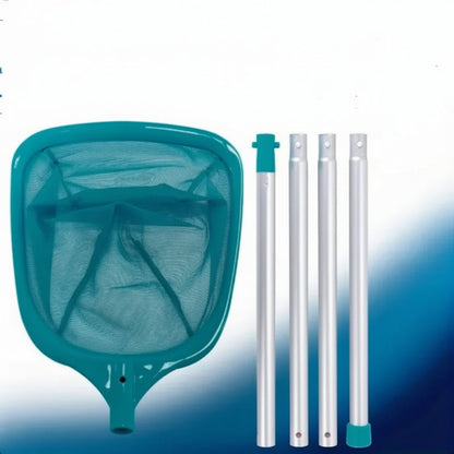 Effizienter Pool Reiniger - Langlebiger Blattskimmer mit Metallstangen für Gründliche Pool Reinigung 0