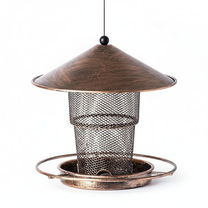 BIRDSAFE – Distributore di cibo per uccelli sicuro per scoiattoli in ferro