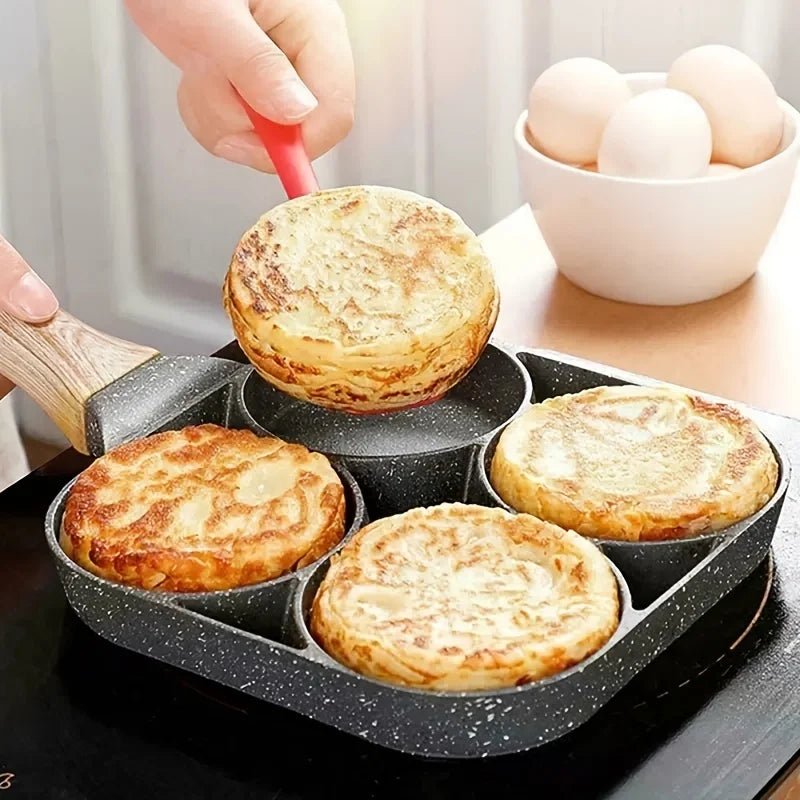 OVELLETTE – Versatile 4-Hole Omelette Pan for Quick Breakfast