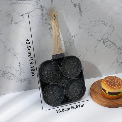 OVELLETTE – Versatile 4-Hole Omelette Pan for Quick Breakfast