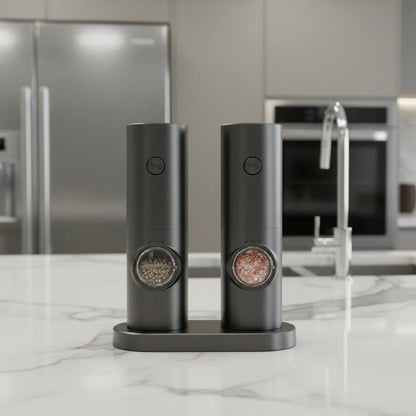 SPICE DUO – Electric Salt and Pepper Grinder Set with Adjustable Grind Setting