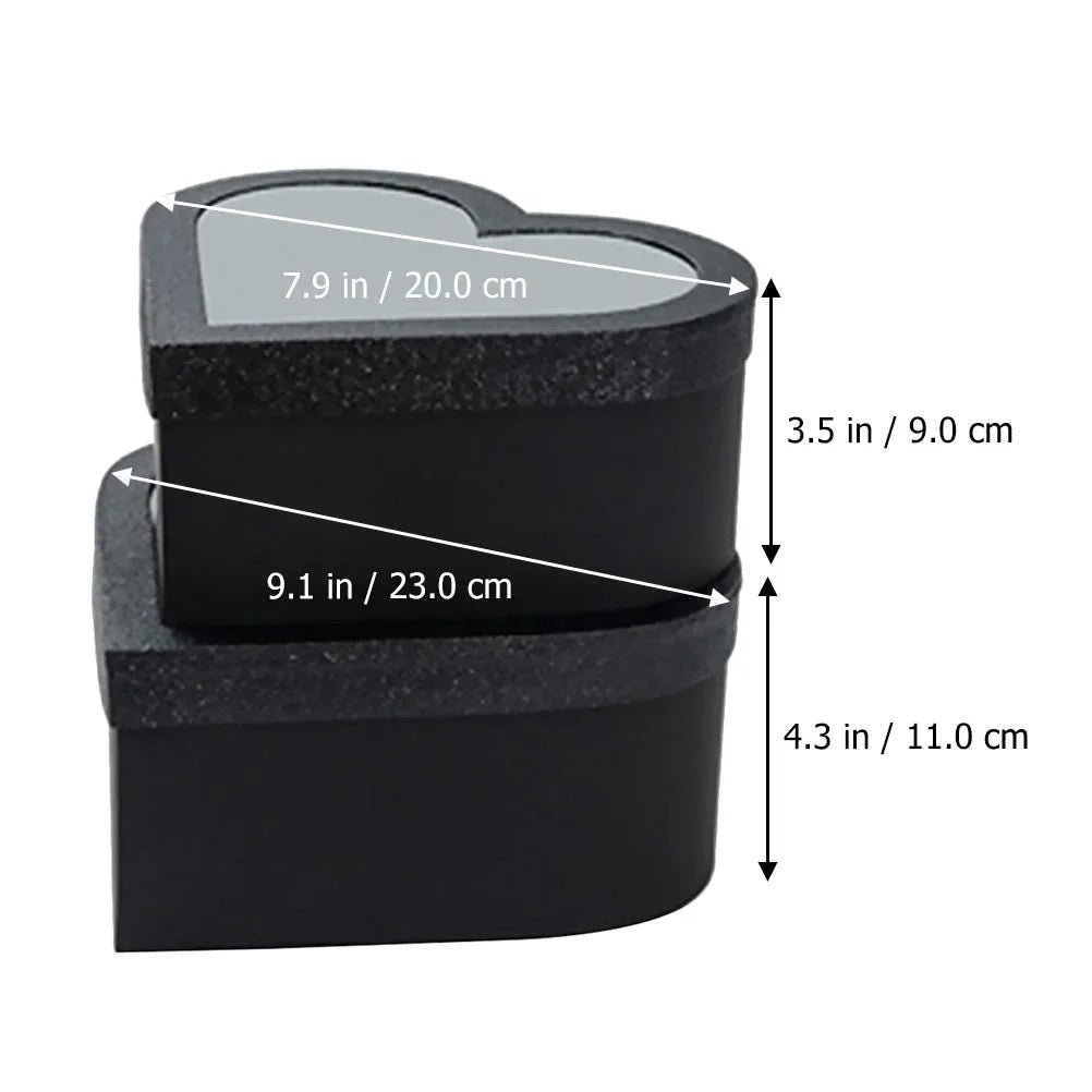 ROMANCECASE – Élégante boîte cadeau en forme de cœur pour présentations florales romantiques