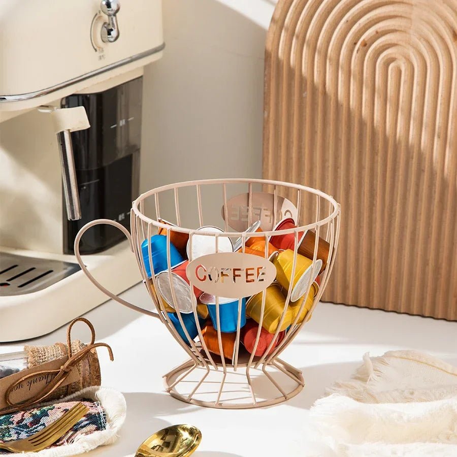 PODHAVEN – Compact decoratief rek voor koffiecapsules & snoepgoed