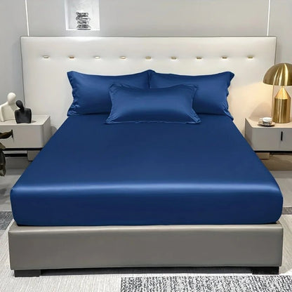 CALMERA GENTLUX – Weiches Ice-Silk-Satin-Spannbettlaken für luxuriösen Komfort