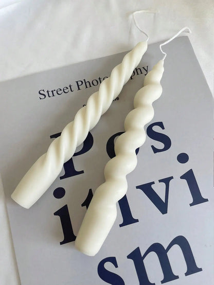 SOYTWIST – Elegante gedraaide stompkaarsen van sojawas voor een zachte sfeer