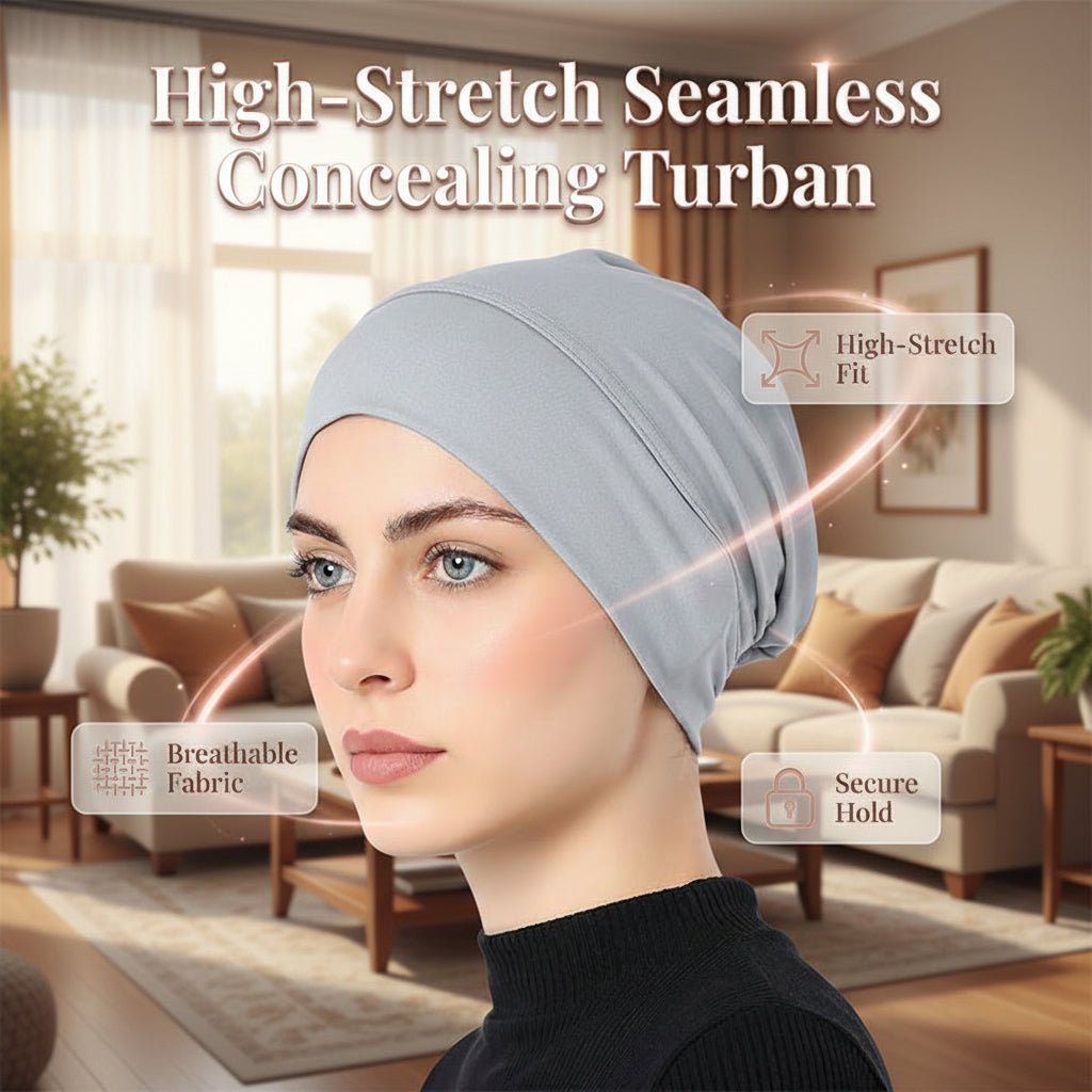 Elegante Damen Mütze aus Hochwertiger Milchseide - Stretch-Turban für Komfort und Stil 1