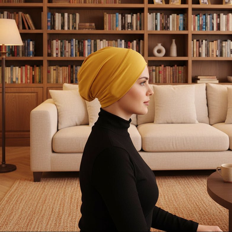 Elegante Damen Mütze aus Hochwertiger Milchseide - Stretch-Turban für Komfort und Stil 10