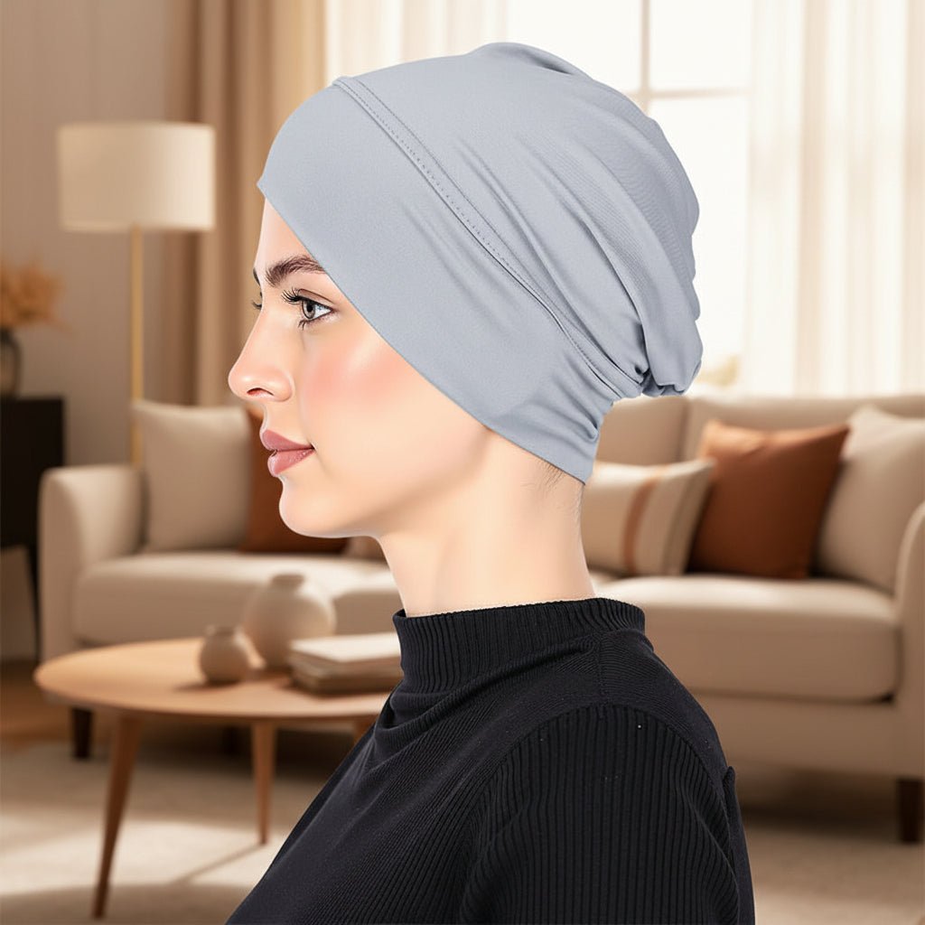Elegante Damen Mütze aus Hochwertiger Milchseide - Stretch-Turban für Komfort und Stil 13
