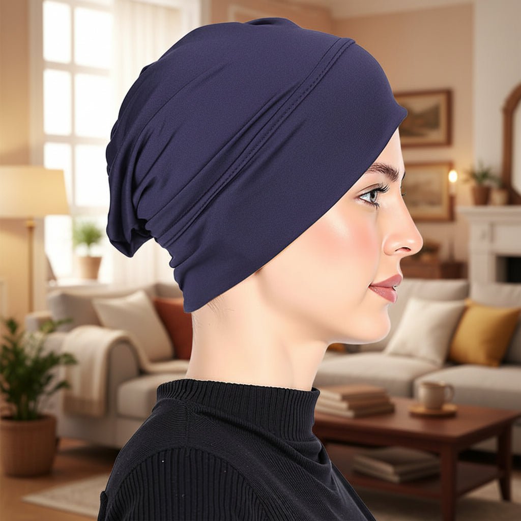 Elegante Damen Mütze aus Hochwertiger Milchseide - Stretch-Turban für Komfort und Stil 14