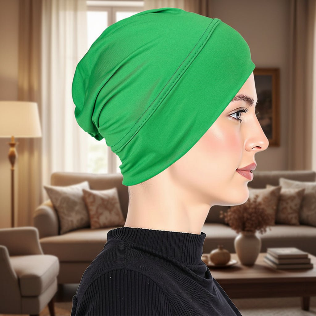 Elegante Damen Mütze aus Hochwertiger Milchseide - Stretch-Turban für Komfort und Stil 15