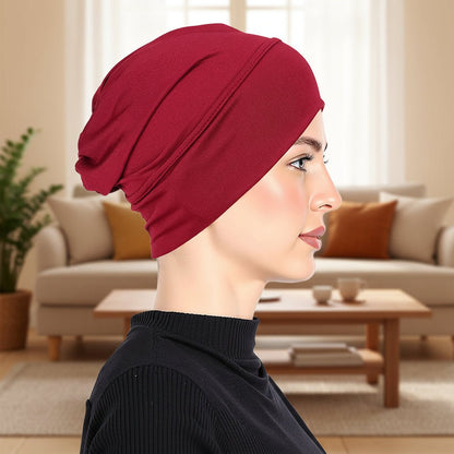 Elegante Damen Mütze aus Hochwertiger Milchseide - Stretch-Turban für Komfort und Stil 16