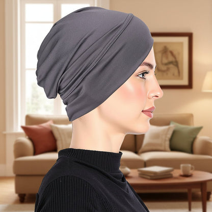 Elegante Damen Mütze aus Hochwertiger Milchseide - Stretch-Turban für Komfort und Stil 18